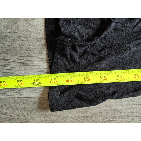 Talbots Black Long Sleeve Ruffle Front Top S - Picture 7 of 7